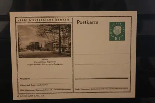 [Werbepostkarte] Bildpostkarte P 42 der Bundespost 1960: Bochum. 