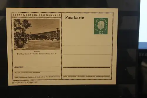 [Werbepostkarte] Bildpostkarte P 42 der Bundespost 1960: Bochum. 