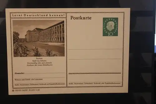 [Werbepostkarte] Bildpostkarte P 42 der Bundespost 1960: Bochum. 