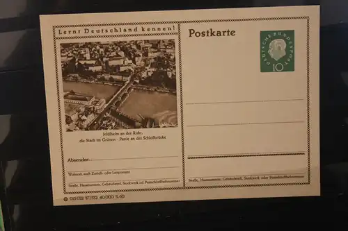 [Werbepostkarte] Bildpostkarte P 42 der Bundespost 1960: Mülheim. 