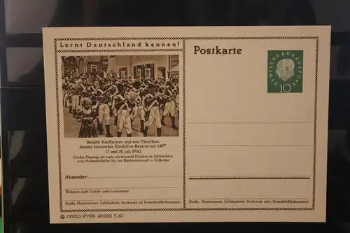 [Werbepostkarte] Bildpostkarte P 42 der Bundespost 1960: Kaufbeuren. 