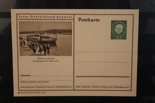 [Werbepostkarte] Bildpostkarte P 42 der Bundespost 1960: Mülheim. 