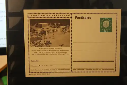 [Werbepostkarte] Bildpostkarte P 42 der Bundespost 1960: Recklinghausen. 