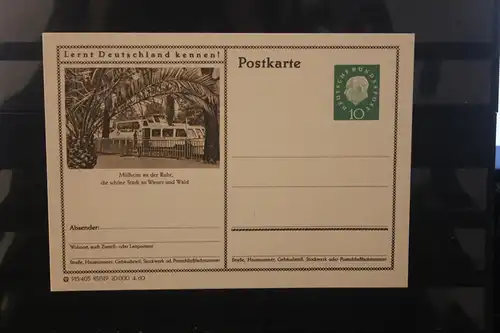 [Werbepostkarte] Bildpostkarte P 42 der Bundespost 1960: Mülheim. 