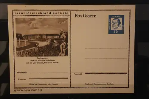 [Werbepostkarte] Bildpostkarte P 81 der Bundespost 1963: Ludwigsburg. 