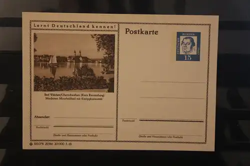 [Werbepostkarte] Bildpostkarte P 81 der Bundespost 1963: Bad Waldsee. 