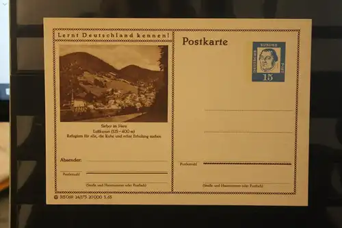[Werbepostkarte] Bildpostkarte P 81 der Bundespost 1963: Sieber. 