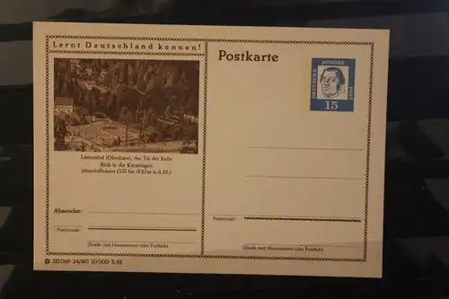 [Werbepostkarte] Bildpostkarte P 81 der Bundespost 1963: Lautenthal. 