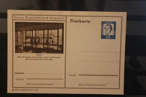 [Werbepostkarte] Bildpostkarte P 81 der Bundespost 1963: Bochum. 