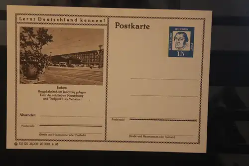 [Werbepostkarte] Bildpostkarte P 81 der Bundespost 1963: Bochum. 