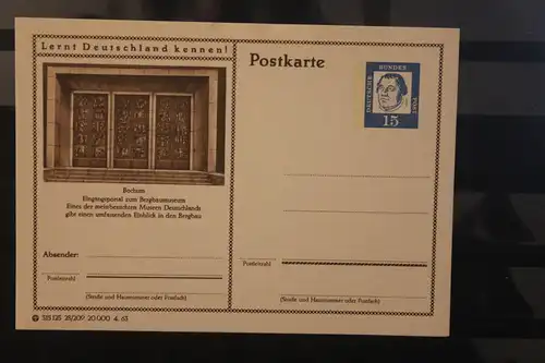 [Werbepostkarte] Bildpostkarte P 81 der Bundespost 1963: Bochum. 