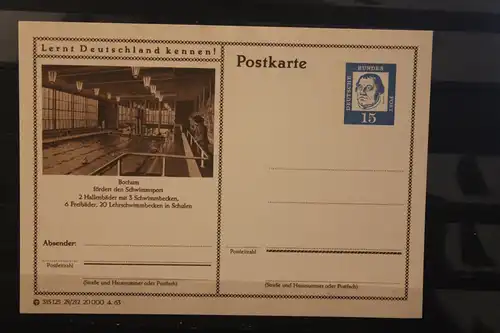 [Werbepostkarte] Bildpostkarte P 81 der Bundespost 1963: Bochum. 