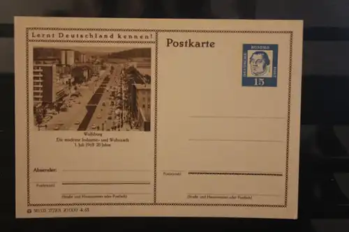 [Werbepostkarte] Bildpostkarte P 81 der Bundespost 1963: Wolfsburg. 