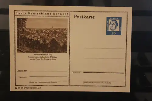 [Werbepostkarte] Bildpostkarte P 81 der Bundespost 1963: Birkenfeld. 