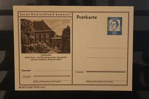 [Werbepostkarte] Bildpostkarte P 81 der Bundespost 1963: Gelsenkirchen. 