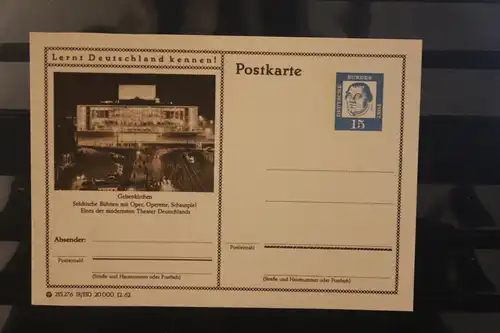 [Werbepostkarte] Bildpostkarte P 81 der Bundespost 1963: Gelsenkirchen. 