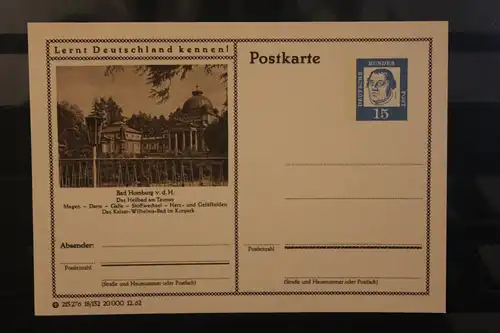 [Werbepostkarte] Bildpostkarte P 81 der Bundespost 1963: Bad Homburg v. d. H. 