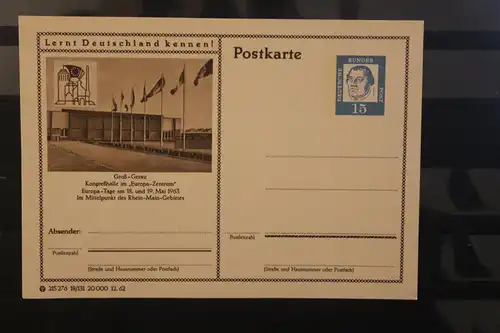 [Werbepostkarte] Bildpostkarte P 81 der Bundespost 1963: Groß-Gerau ; Europa-Tage. 