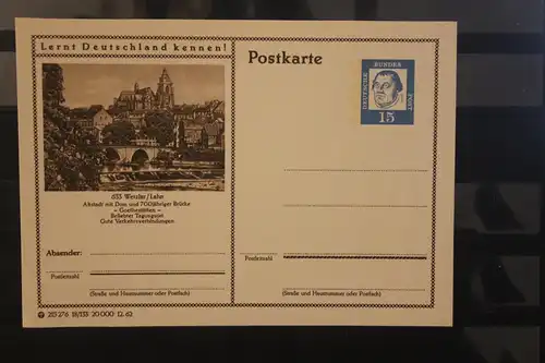 [Werbepostkarte] Bildpostkarte P 81 der Bundespost 1963: Wetzlar. 