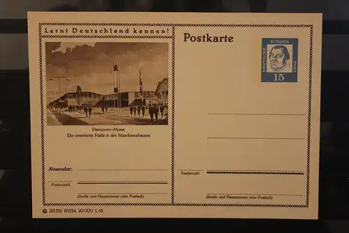 [Werbepostkarte] Bildpostkarte P 81 der Bundespost 1963: Hannover. 