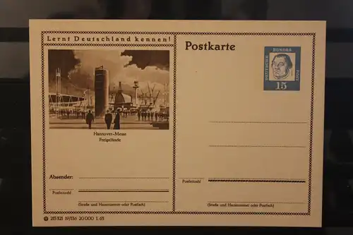 [Werbepostkarte] Bildpostkarte P 81 der Bundespost 1963: Hannover. 