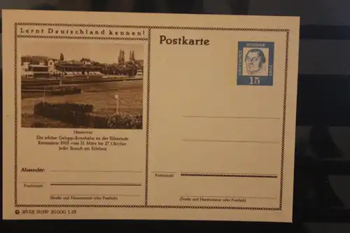 [Werbepostkarte] Bildpostkarte P 81 der Bundespost 1963: Hannover. 