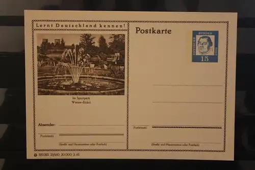 [Werbepostkarte] Bildpostkarte P 81 der Bundespost 1963: Wanne-Eickel. 
