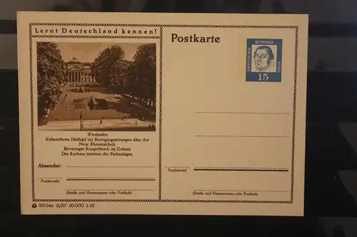 [Werbepostkarte] Bildpostkarte P 81 der Bundespost 1963: Wiesbaden. 