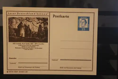 [Werbepostkarte] Bildpostkarte P 81 der Bundespost 1963: Laubach. 