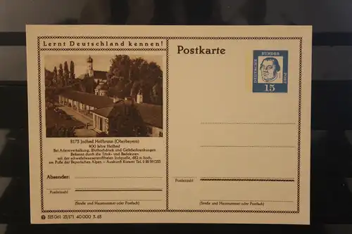 [Werbepostkarte] Bildpostkarte P 81 der Bundespost 1963: Heilbrunn. 