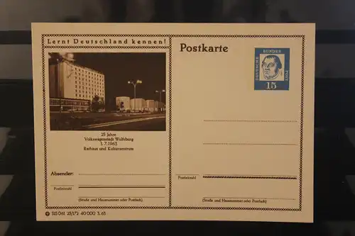 [Werbepostkarte] Bildpostkarte P 81 der Bundespost 1963: Wolfsburg. 