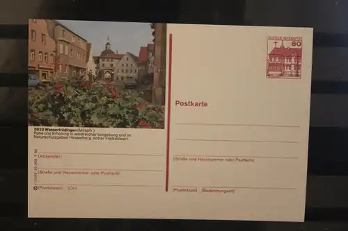 [Werbepostkarte] Bildpostkarte P 138; Teilserie "I" der Bundespost 1983: Wassertrüdingen. 