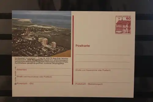 [Werbepostkarte] Bildpostkarte P 138; Teilserie "I" der Bundespost 1983: Wangerland. 