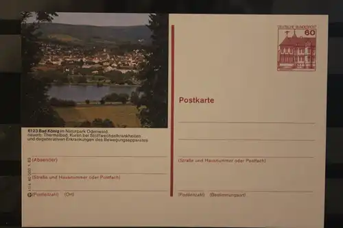 [Werbepostkarte] Bildpostkarte P 138; Teilserie "I" der Bundespost 1983: Bad König. 