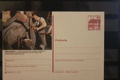 [Werbepostkarte] Bildpostkarte P 138; Teilserie "I" der Bundespost 1983: Solingen. 