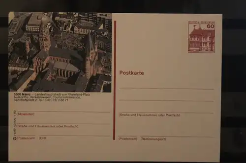 [Werbepostkarte] Bildpostkarte P 138; Teilserie "I" der Bundespost 1983:Mainz. 