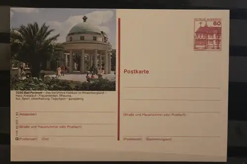 [Werbepostkarte] Bildpostkarte P 138; Teilserie "I" der Bundespost 1983:Bad Pyrmont. 