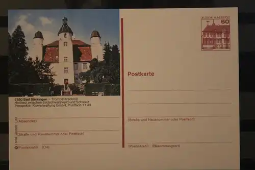 [Werbepostkarte] Bildpostkarte P 138; Teilserie "I" der Bundespost 1983:Bad Säckingen. 