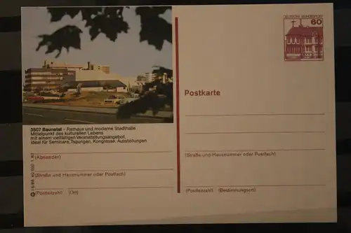 [Werbepostkarte] Bildpostkarte P 138; Teilserie "I" der Bundespost 1983:Baunatal. 