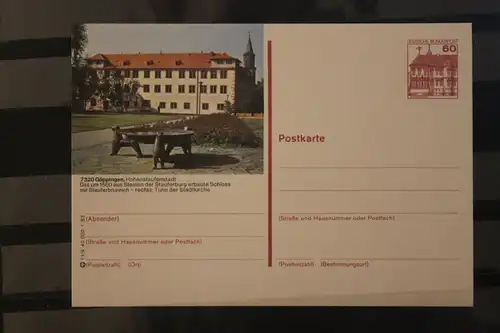 [Werbepostkarte] Bildpostkarte P 138; Teilserie "I" der Bundespost 1983:Göppingen. 