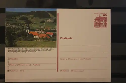 [Werbepostkarte] Bildpostkarte P 138; Teilserie "I" der Bundespost 1983:Warmensteinach. 