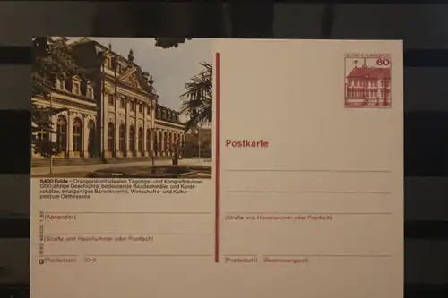 [Werbepostkarte] Bildpostkarte P 138; Teilserie "I" der Bundespost 1983:Fulda. 