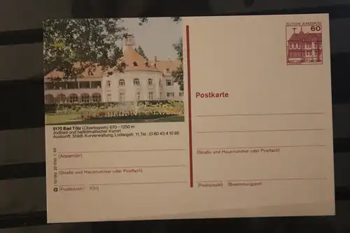 [Werbepostkarte] Bildpostkarte P 138; Teilserie "I" der Bundespost 1983:Bad Tölz. 