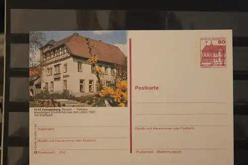 [Werbepostkarte] Bildpostkarte P 138; Teilserie "I" der Bundespost 1983:Zwingenberg. 