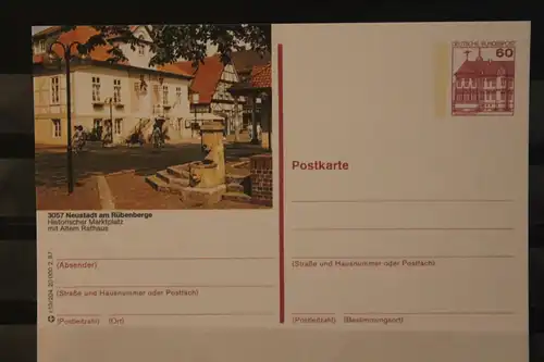 [Werbepostkarte] Bildpostkarte P 138; Teilserie "r" der Bundespost 1987:Neustadt am Rüberberge. 