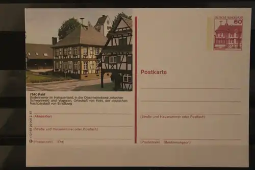 [Werbepostkarte] Bildpostkarte P 138; Teilserie "r" der Bundespost 1987:Kehl. 