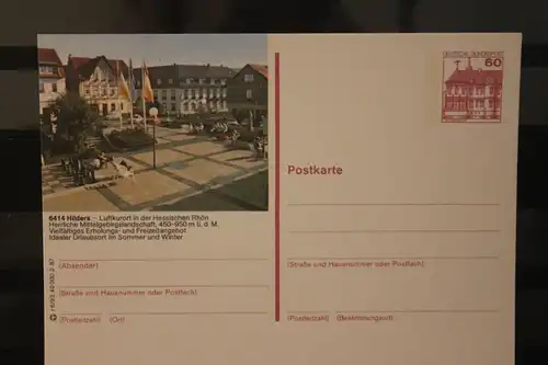 [Werbepostkarte] Bildpostkarte P 138; Teilserie "r" der Bundespost 1987:Hilders. 