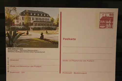 [Werbepostkarte] Bildpostkarte P 138; Teilserie "r" der Bundespost 1987:Gelsenkirchen. 