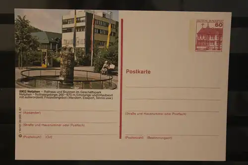 [Werbepostkarte] Bildpostkarte P 138; Teilserie "r" der Bundespost 1987:Netphen. 