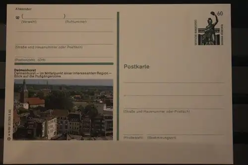 [Werbepostkarte] Bildpostkarte P 139; Teilserie "w" der Bundespost 1992: Delmenhorst. 